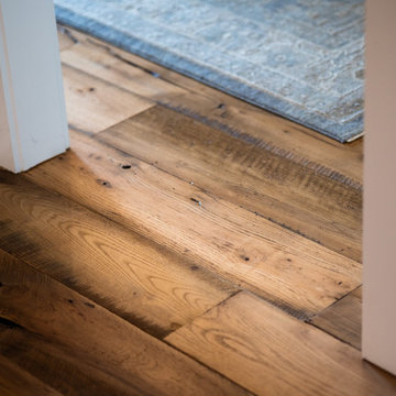 Original Face Skip Planed Reclaimed Oak Solid Plank Flooring