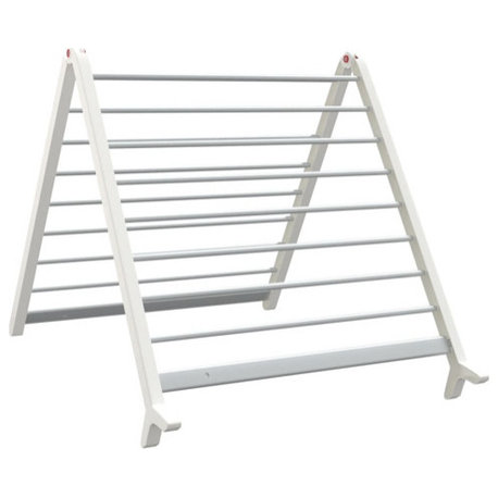 vidaXL Clothes Drying Rack Airing Rack Extendable Clothes Air Dryer Aluminum