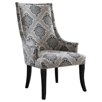 Adelmo Natural With Floral Pattern Living Room Accent Chair