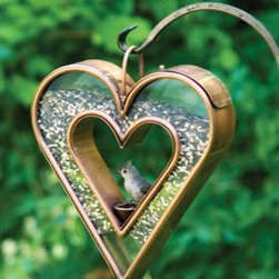 Heart Fly-Thru VB Feeder-113VB - Birdhouses