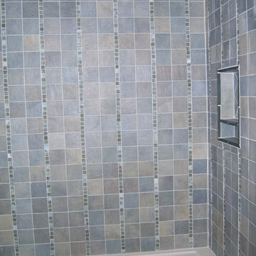 Kathleen's Vertical Blue Shower Surround