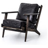 Lorid Lounge Chair, Black Leather