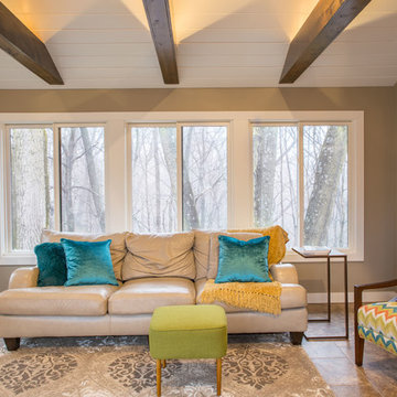Bold and Bright Sunroom