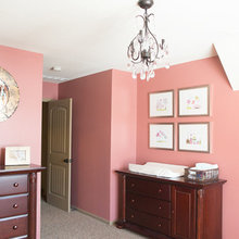 nursery girl - pink and gold theme