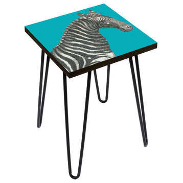 Stripey Side Table, 15"