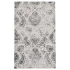 LNC Distressed Polyester Non Slip Area Rug, 8' X 10'