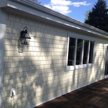 5" James Hardie Individual Shingle Sail Cloth, Arctic White Trim