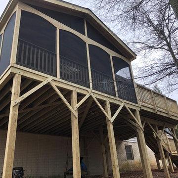 Pressure Treated Pine Screen Porch and Deck