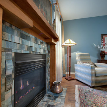 The Preserve - Living Room Fireplace Detail