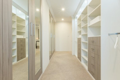 Inspiration for a contemporary storage and wardrobe in Perth.