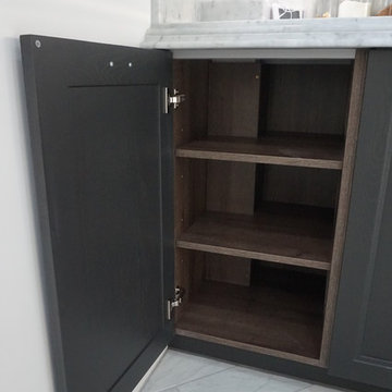 Solid Oak Caneo Grey Shaker Bolero kitchen