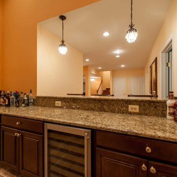 Basement Built for Entertainment in Clifton, Virginia