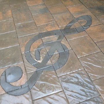 Treble clef inlay