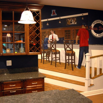 University of Arizona Sports Bar themed Mural by Tom Taylor of Wow Effects