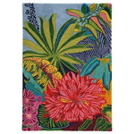 Company C - Captiva Multicolor Rug, 8' X 11' Area Rug - Hand-tufted using high-twist yarns and lush colors, Captiva is our tropical beauty. This hand-made area rug features an over scaled floral design and bold colors and brings an island feel to any room.