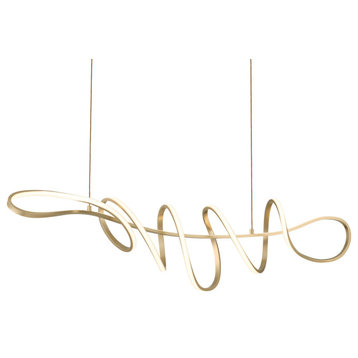 Kovacs P5439-L Astor 44"W Robin Baron LED Abstract Chandelier - Soft Gold