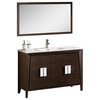 Fine Fixtures Imperial II Collection, Ebony Wave, 48", Vanity With Mirror