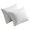 Cotton Luxe Hotel Herringbone Quilted Pillow, 2-Pack, Standard