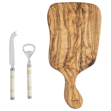 French Home Jubilee Cheese Knife, Bottle Opener and Board
