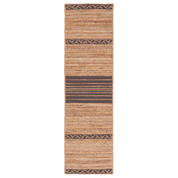 Safavieh Vintage Leather Collection NFB262T Rug, Natural/Brown, 2'3" X 8'