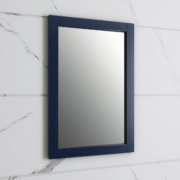 Hartford Traditional 20" Blue Bathroom Mirror