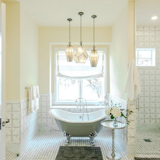 75 Beautiful Marble Floor Bathroom With Soapstone Countertops