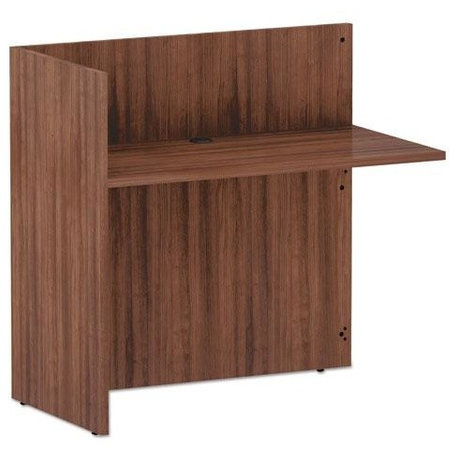 Alera Valencia Series Reversible Reception Return 44"x23.63"x41.5" Modern Walnut