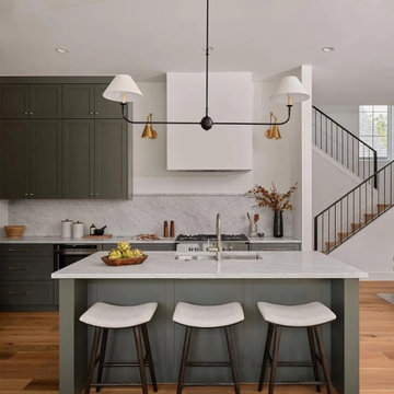 Modern Transitional Kitchen with Center Island