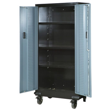 30" Tall Storage Cabinet With Casters