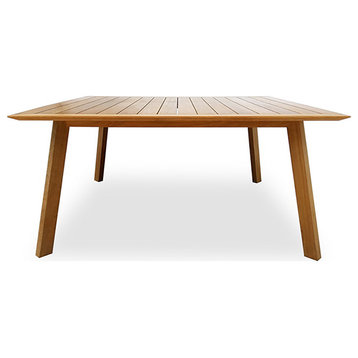 Mod Teak Square Table, Natural