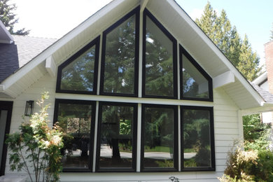 Farmhouse exterior home idea in Calgary