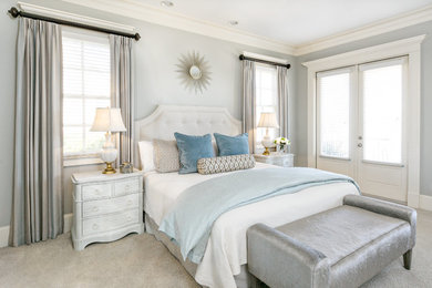 Transitional master bedroom photo in Atlanta