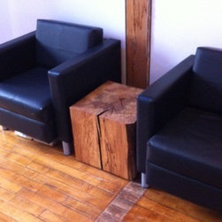 Solid Wood Cube Side Table - Side Tables And End Tables
