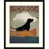 Framed Art Print 'Black Dog Canoe Co.' by Ryan Fowler, Outer Size 30"x36"