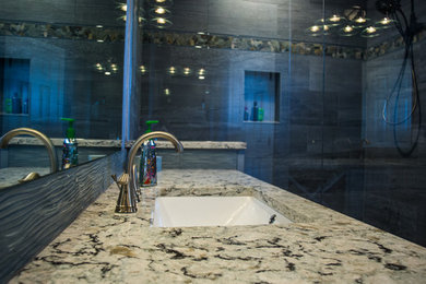 Home design - mid-sized contemporary home design idea in Tampa