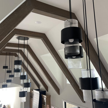 Accent wall and beams