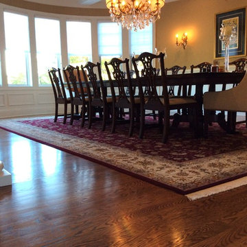 Oriental rug selections to complete multiple areas in newly completed home