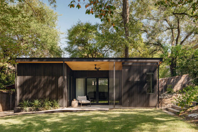 Inspiration for a contemporary shed remodel in Austin