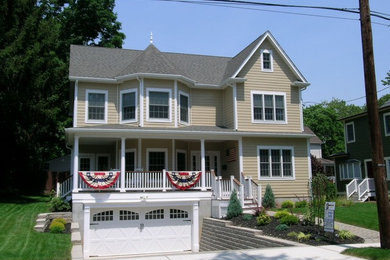 Example of an exterior home design in New York