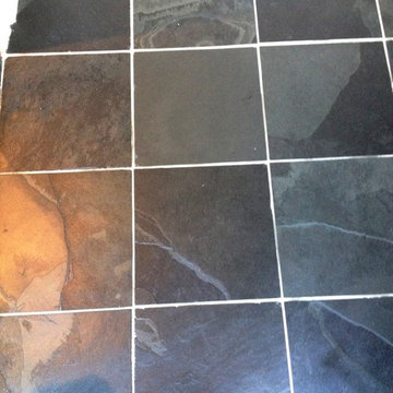 Lustre Restored on a Dull Slate Tiled Floor in Twickenham