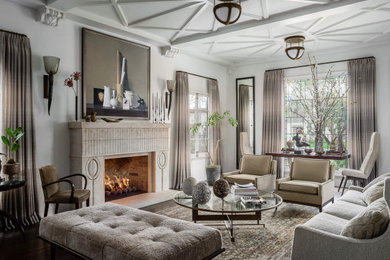Example of a tuscan living room design in San Francisco