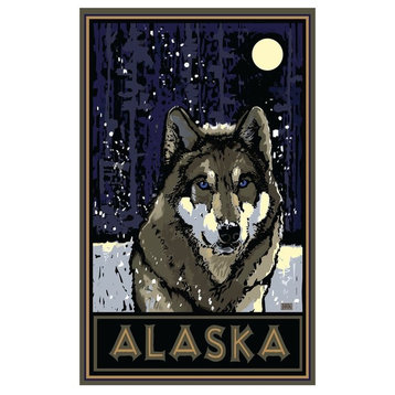 Joanne Kollman Alaska Timberwolf Art Print, 12"x18"