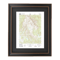 Framed Topographic Maps | Pikes Peak - Prints And Posters