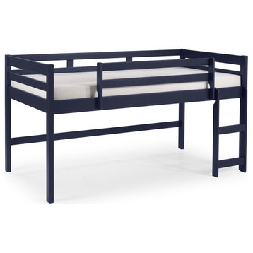 Lara Twin Loft Bed, Navy Blue Finish