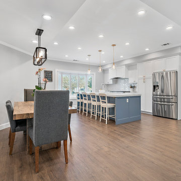 Transitional Style | Kitchen Living Laundry
