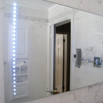 White marble bathroom, Vernon, CT