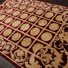 Burgundy Beige Color Tibetan Rug, 5'11"x8'7"