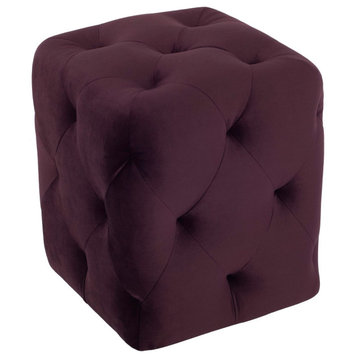 Nuevo Furniture Tufty Ottoman Sofa in Purple