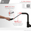 STYLISH Single Handle Pull Down Matte Black Kitchen Faucet