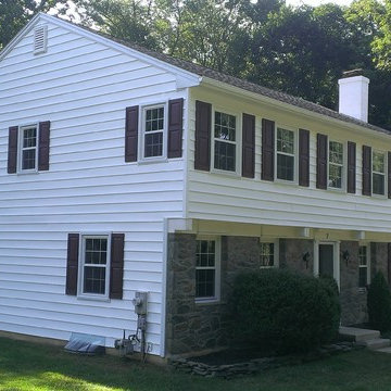 Asbestos Tear Off - New Alside Windows & Siding + New 5K Seamless Gutters